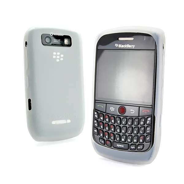 4 PACK - NEW White/Semi-Clear Silicone Skin Case for Blackberry Curve **