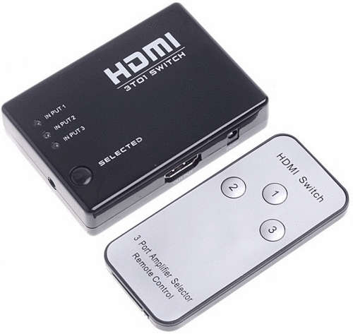 ** L@@K ** 1 to 3 Port 1080P HDMI Switch Splitter with REMOTE !! **