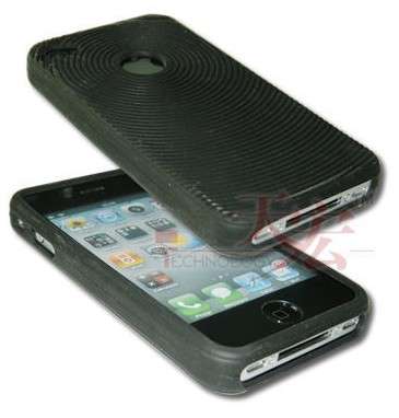 L@@K - R1 Auction ** iPhone 4/4GS Silicone Protector + FREE MIRROR SHIELD !!! **