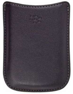 L@@K - NEW ** Black Leather Case Cover for Blackberry Curve**