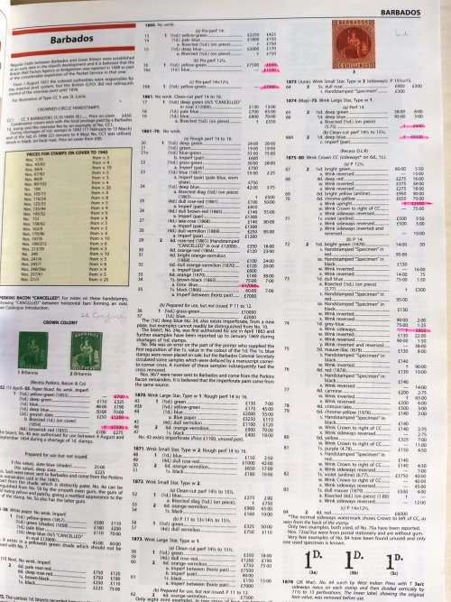 Stanley Gibbons commonwealth stamp cataloque Windward Islands & Barbados