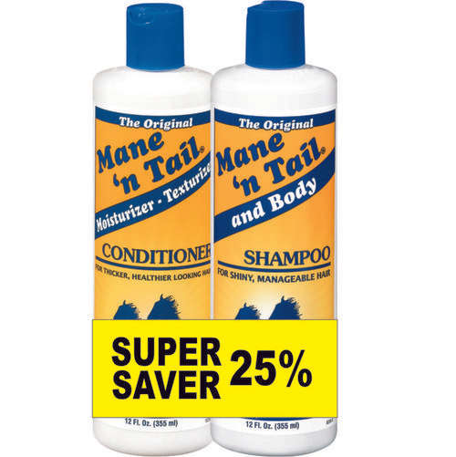 SUPER SAVE 25% Mane 'n Tail Shampoo 355ml & Conditioner 355ml + FREE Delivery