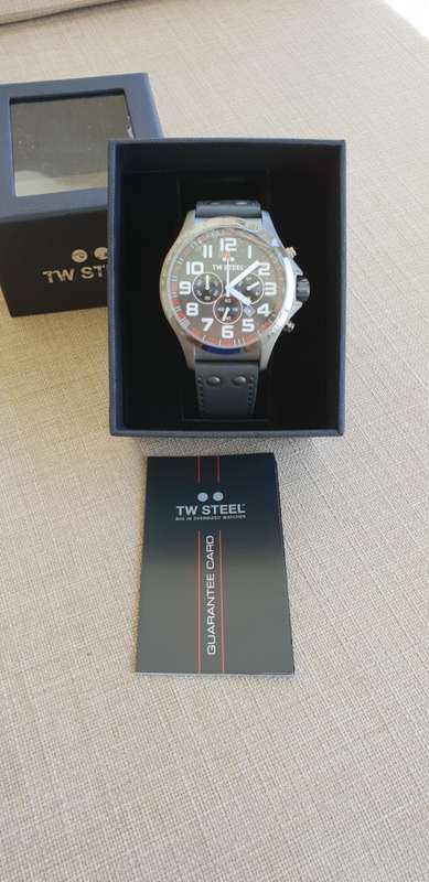 TW Steel 422 Pilot Titainium PVD coated Stainless Steel . Brand New. Save 50%