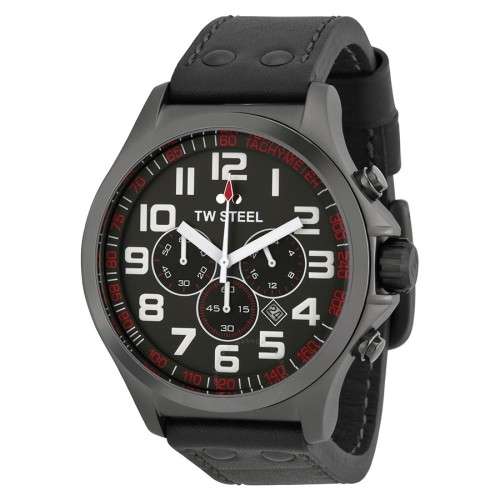 TW Steel 422 Pilot Titainium PVD coated Stainless Steel . Brand New. Save 50%