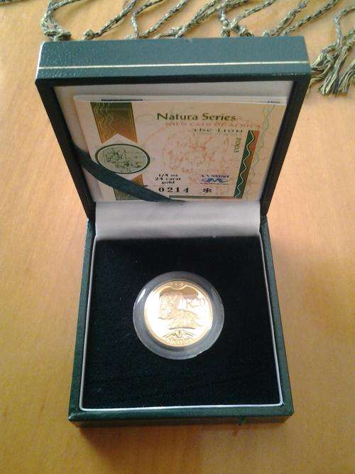 2003 Natura QOZ Proof Gold Coin - Lion