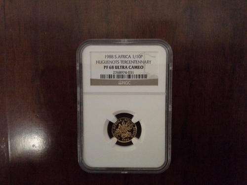 1992 1/10th NGC graded "Coinage Centennial" Gold Proof coin. Graded PF68 Ultra Cameo