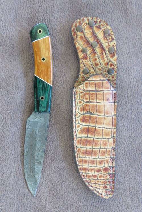 Benchmade Damascus Steel Hunting Knive
