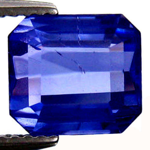 3.32 Cts AAA INTENSE VIOLET BLUE OCTAGEN CUT TANZANITE