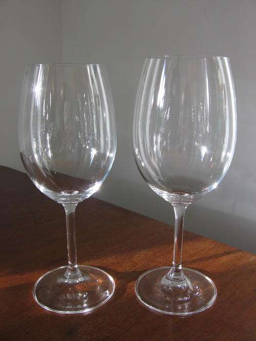 1 set of 6 Crystal Wine Glasses