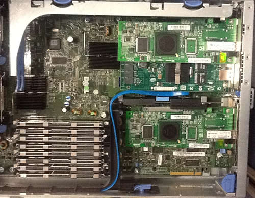 View of inside specifically the memory modules