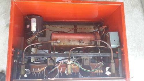 BO-EMA Espresso machine's inside, with pump, boiler , and top of group heads