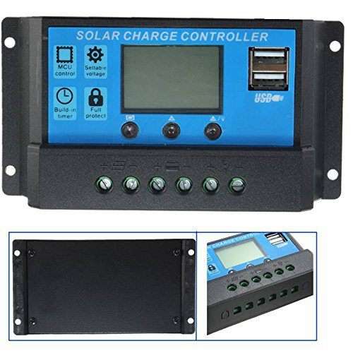 **NEW** ECCO Plus 20 Amp Solar Regulator and Charge Controller - 12V/24V - With Dual Usb Ports