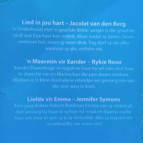 Romanza 3 Boeke in 1 Sagteband - Afrikaans