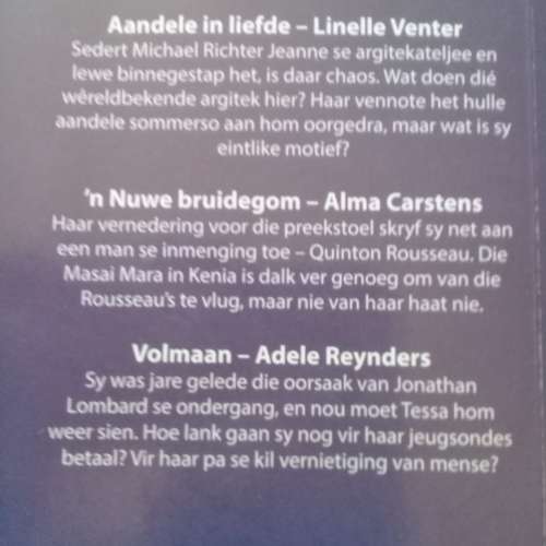 Romanza 3 Boeke in 1 Sagteband - Afrikaans