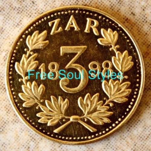 Rare 1898 Sammy Marks Tickey Gold Replica - Please Read Below