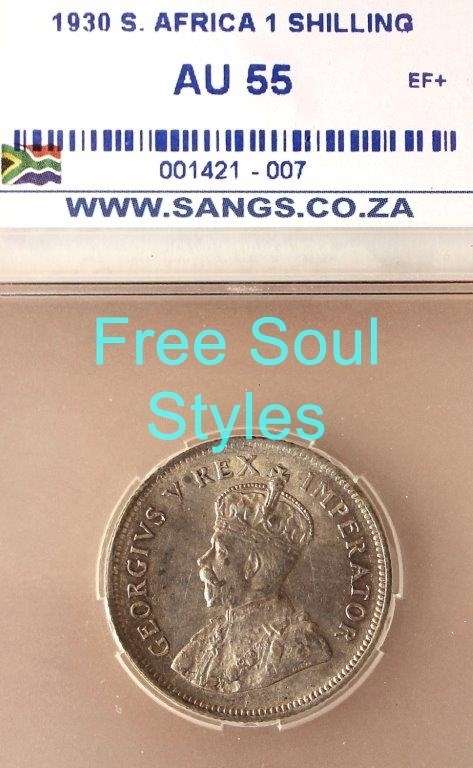 !!VERY SCARCE!!1930 1 Shilling SANGS Graded AU 55 - Catalogue Value R17 500.00