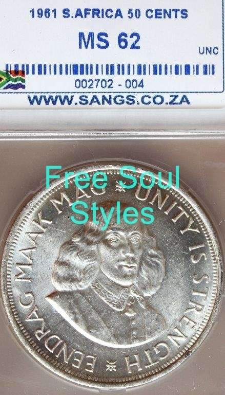 1961 50 Cents SANGS Graded MS 62