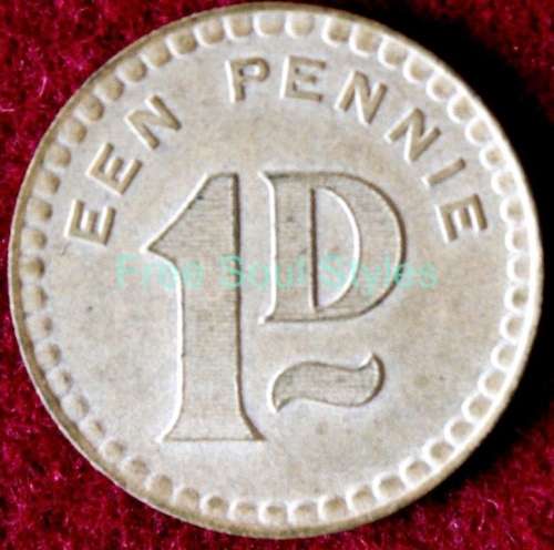 Rare Union Internment Camp 1 Penny Token - Hern's #606h