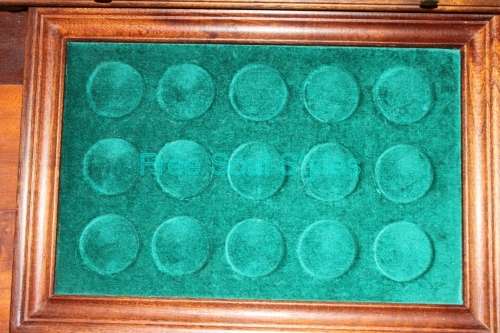 Beautiful Wooden 60 Slot Coin Drawer