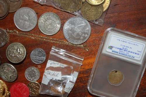 Junk Drawer Lot of Stamps, Coins, Notes and Other Items - Please See Below - Unresearched