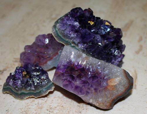 Set of 4 Amethyst Clusters