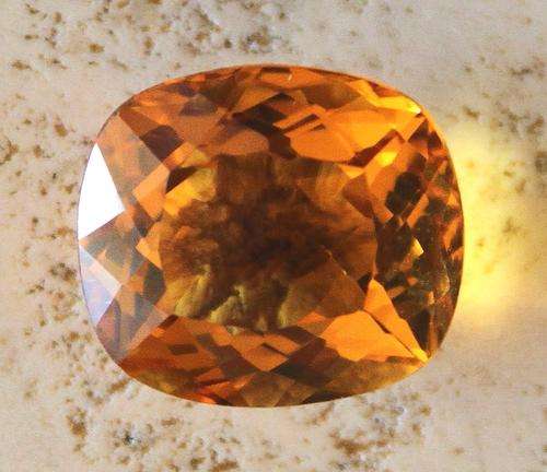 Amazing 15.15ct Cushion Cut Brazilian Citrine