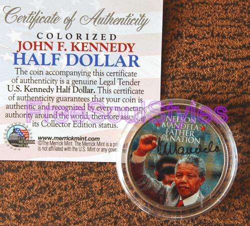 USA Kennedy Half Dollar Mint Coin Celebrating Nelson Mandela
