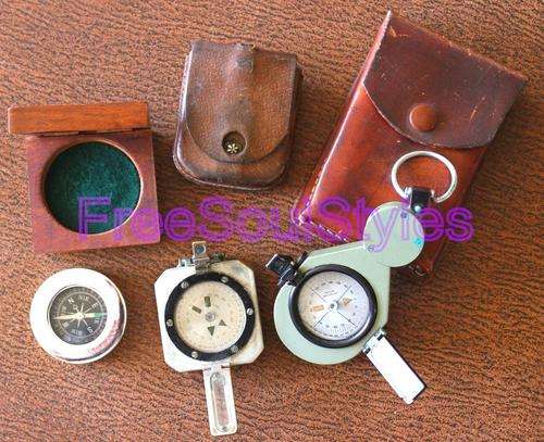 Set of 2 Sextants and Compass