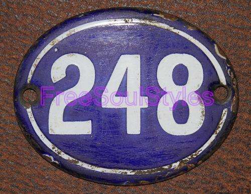 Amazing Historical House Numbers from District 6  PLEASE READ DESCRIPTION BELOW