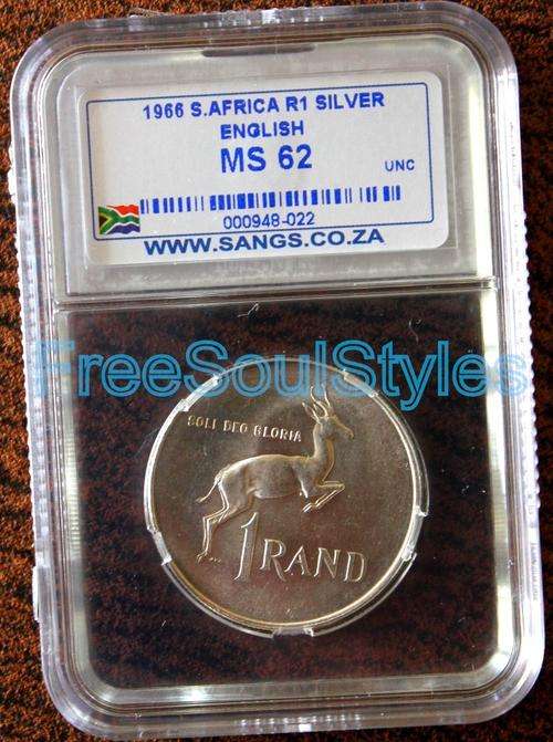 1966 English Silver R1 SANGS Graded MS 62