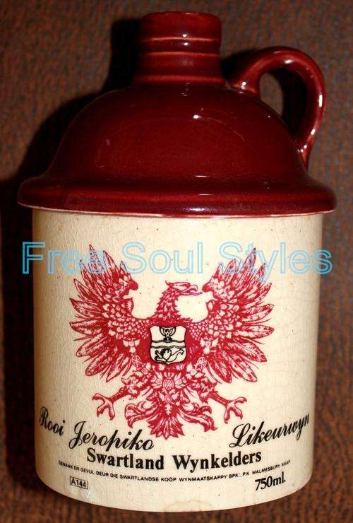 Swartland Wynkelders Specail Issue Ceramic Red Jeropiko Bottle