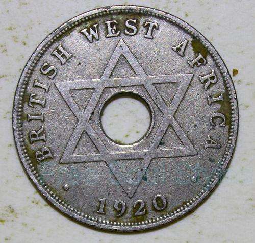 RARE!! 1920 British West Africa 1 Penny