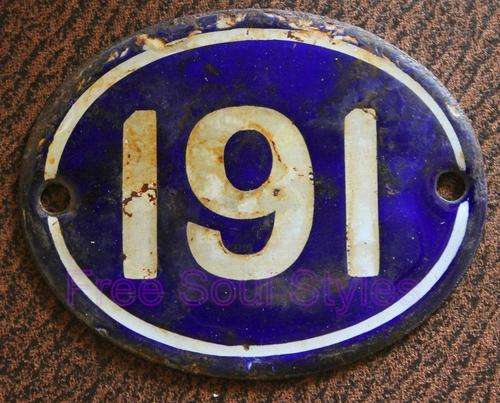 Amazing Historical House Numbers from District 6  PLEASE READ DESCRIPTION BELOW