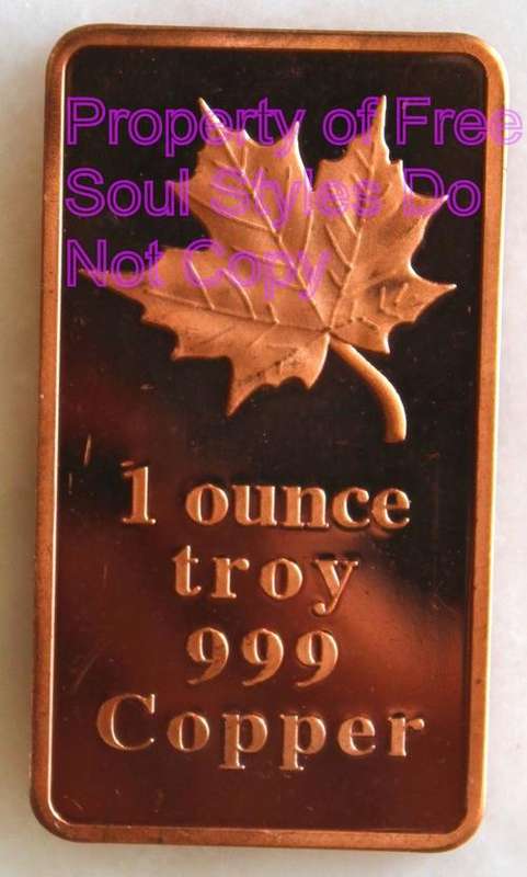 1 Troy OZ .999 Copper Bar