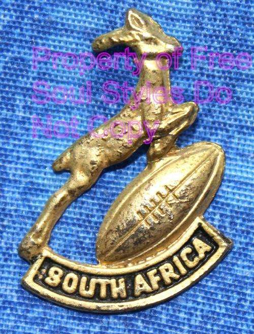 Springbok Rugby Lapel Pin in Afrikaans