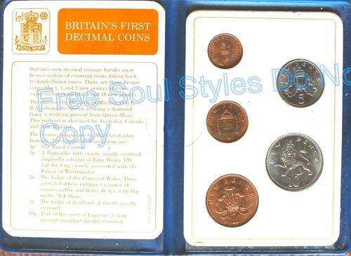 British First Decimal Coinage Proof Set