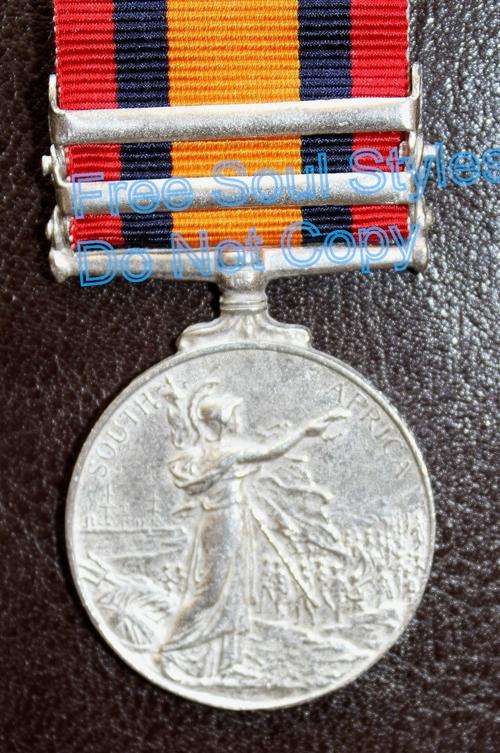 Boer War Queen's South African Medal with 2 Bars