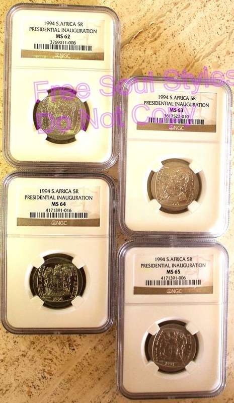 1994 R5 Inauguration Set of 4 NGC Graded MS 62,63,64,65 BID PER COIN TO TAKE THE SET