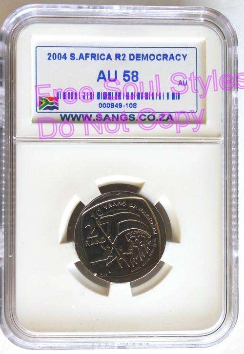 2004 10 Years of Democracy R2 SANGS Graded AU 58