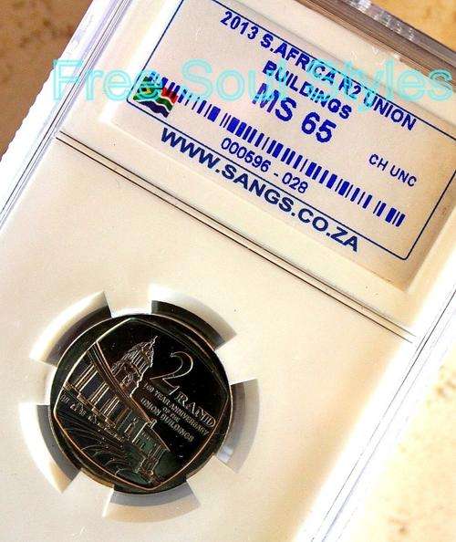 2013 R2 Centenary of The Union Building SANGS Graded MS 65