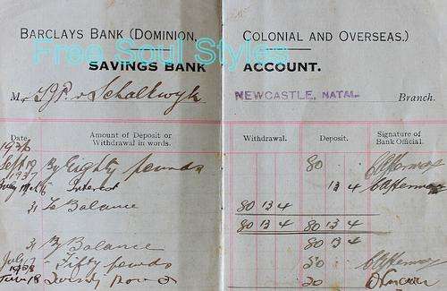 1936 Barclays Bank Used Saving Book