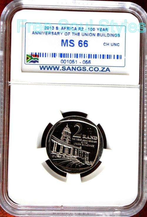 2013 R2 Centenary of The Union Building SANGS Graded MS 66