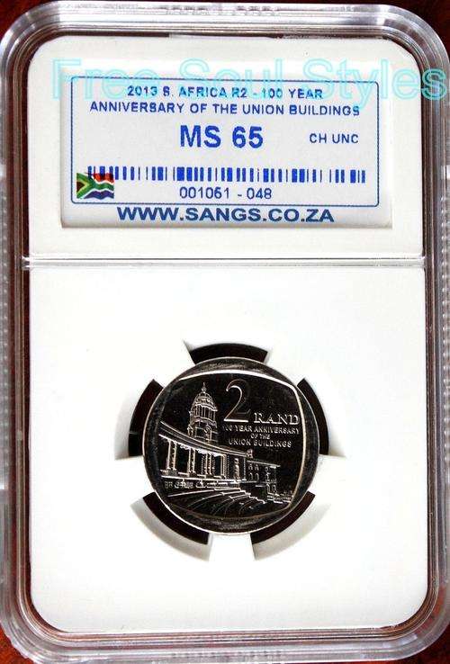 2013 R2 Centenary of The Union Building SANGS Graded MS 65