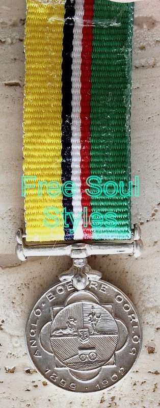 1899 - 1902 Boer War Miniature Medal Ex Mount