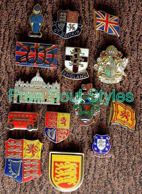 Assorted British Pins Set