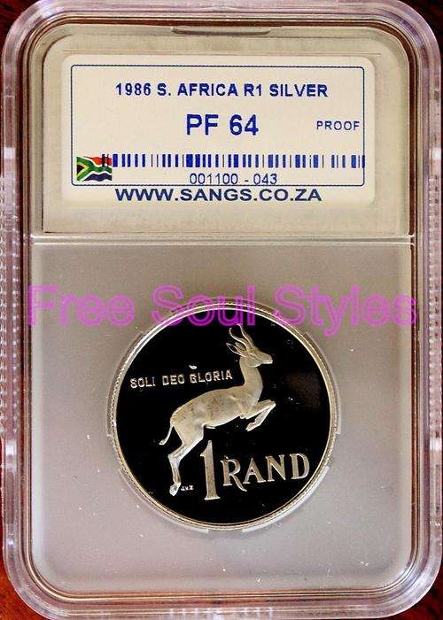 1986 Silver R1 SANGS Graded PF 64