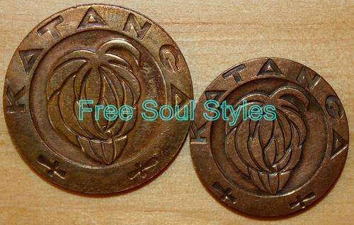 Rare Katanga Province 1 and 5 Katangese Francs - KM # 1,2 - PLEASE READ BELOW