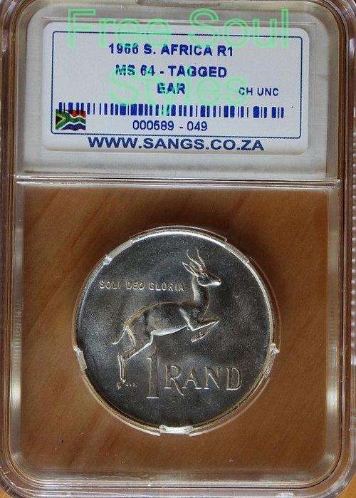 RARE!! 1966 Silver R1 SANGS Graded MS 64 Tagged Ear - Cannot Find Any Graded By NGC or PCGS