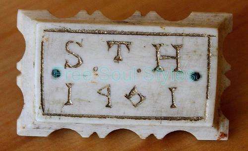 For jacven Only - 1901 St Helena Boer War POW Trench Art Brooch Made From Bone Rations