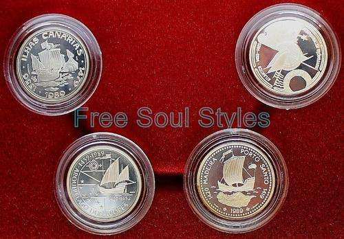 1990 Portuguese Discoveries .925 Silver Proof Set
